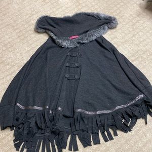 Ladies poncho . Size small . Made in Italy